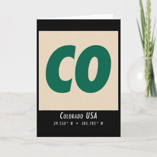 Cartão Colorado Hiking And Skiing Co Montanha Vintage Spo