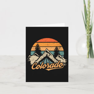 Cartão Colorado - Montagens da Vintage Retro Nature Hikin