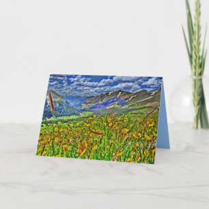 Cartão Colorado mountain scenery greeting card