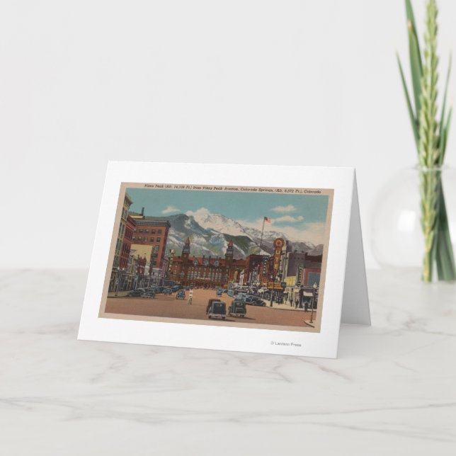 Cartão Colorado Springs, CO (Frente)