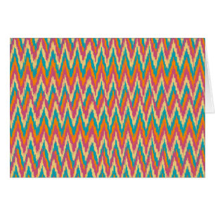 Cartão Colores de Especiarias de Design do iKat Zigzag