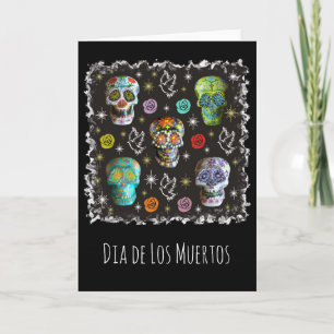 Cartão Colorful Sugar Skulls