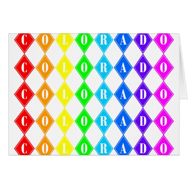 Cartão Colorida colorida. (Frente Horizontal)