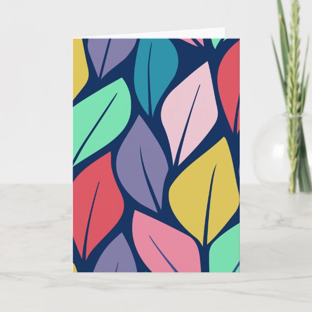 Cartão Colorida Deixa a natureza (Frente)