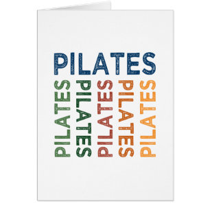 Cartão Colorido bonito de Pilates