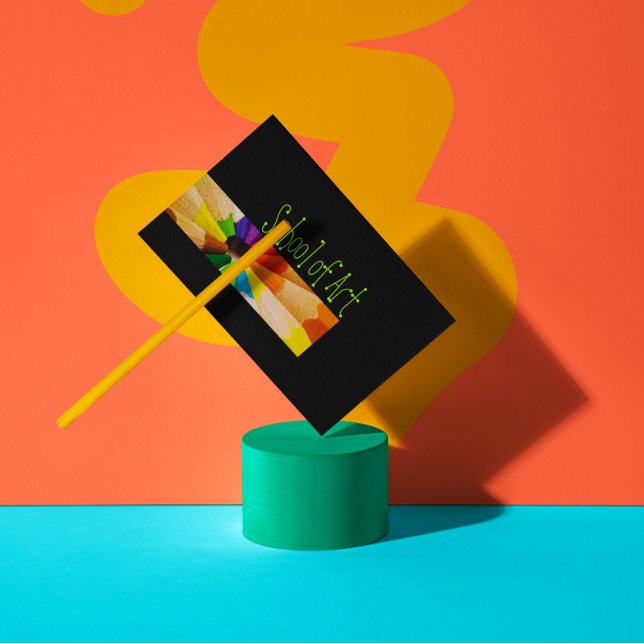 Cartão Colorido De Professores De Arte (Perfect for business)