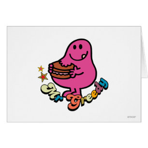 Cartão Colorido Sr. Greedy Eating