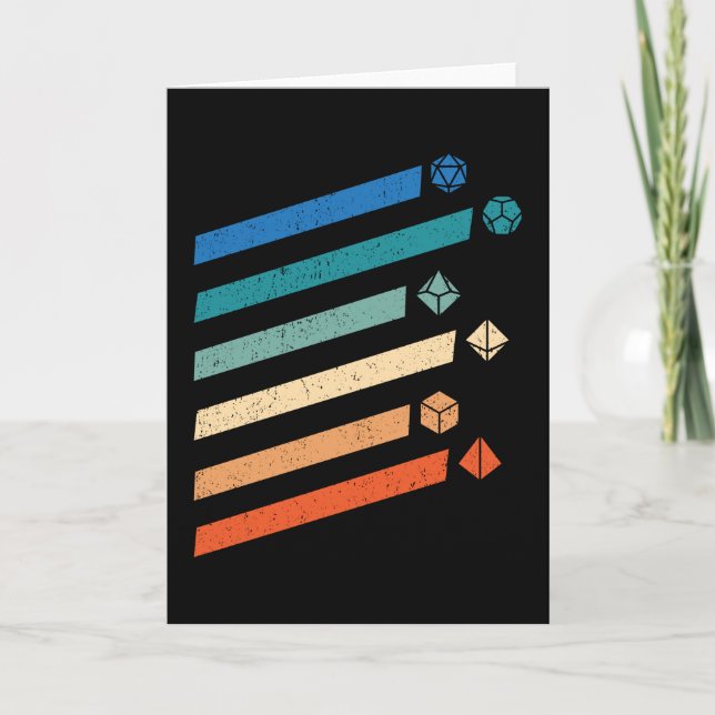 Cartão Colorido Tabletop Dice (Frente)