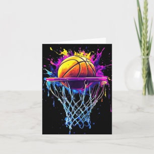 Cartão Colorir Basquete Colorido Colorir Coluna Lâmpada C