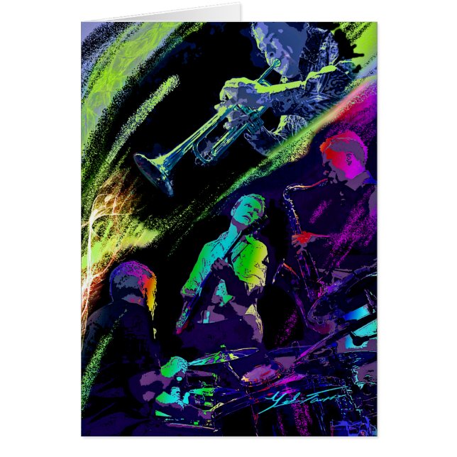 Cartão Colorir Jazz (Frente)