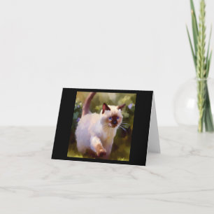 Cartão Colorpoint Shorthair Cat