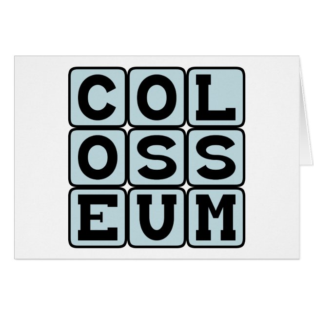 Cartão Colosseum, Fórum Romano (Frente Horizontal)