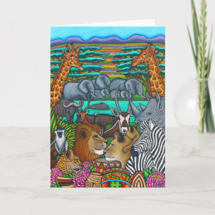 Cartão "Colours of Africa" Greeting Card by Lisa Lorenz