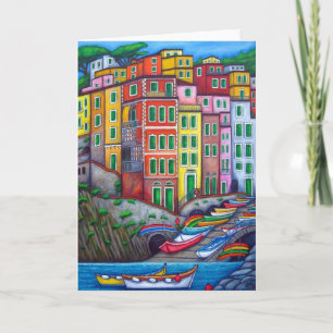 Cartão Colours of Riomaggiore Greeting Card
