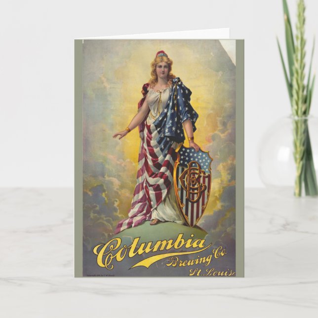 Cartão Columbia Brewing Co. Poster (Frente)