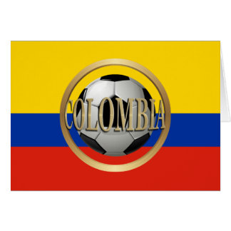 Cartão Coluna de Futebol da Colômbia