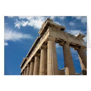 Cartão colunas de Partênon