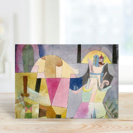 Cartão Colunas Negras em uma Paisagem | Paul Klee