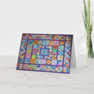 Cartão com a foto da edredão Handmade