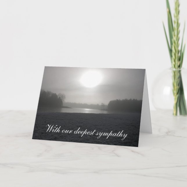 Cartão Com a nossa mais profunda simpatia (Frente)