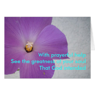 Cartão Com ajuda Prayerful
