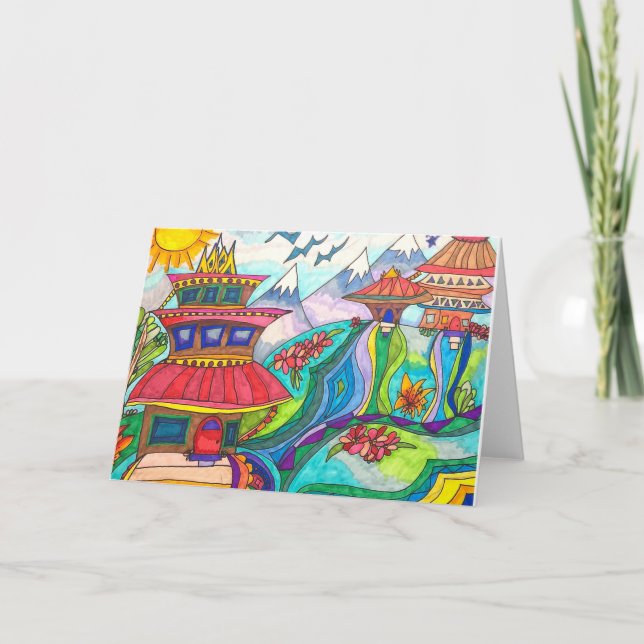 Cartão Com Amor Do Nepal (Frente)