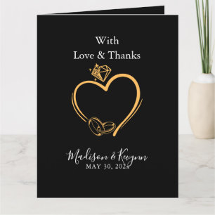 Cartão Com Amor E Gratidão Casamento