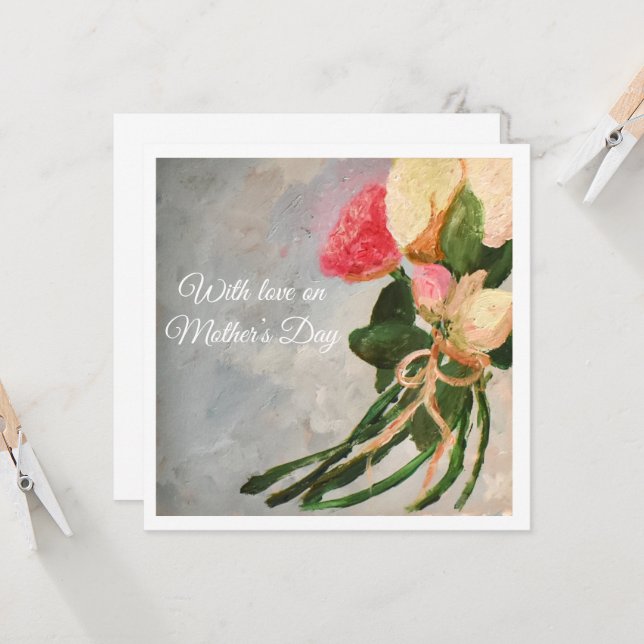 Cartão Com Amor no Dia das Mães (Frente/Verso In Situ)
