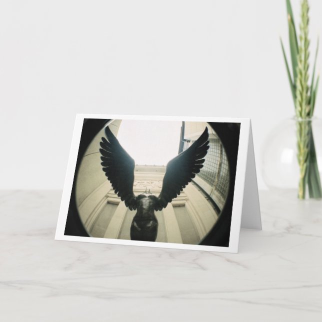 Cartão Com as asas largas abra… (Frente)