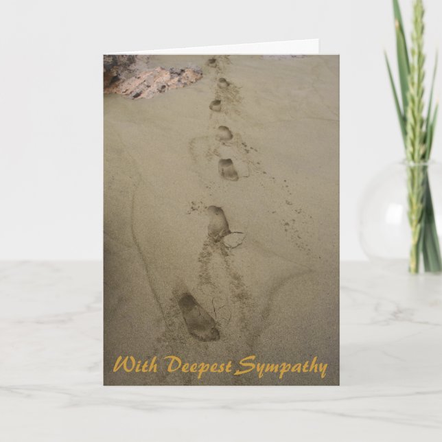 Cartão Com as mais profundas condolências (Frente)