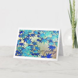 Cartão com condolências por cartas de simpatia