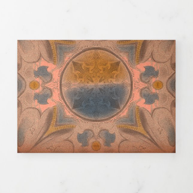 Cartão Com Dobra Tripla Ancient brochure (Cobrir)