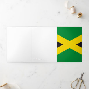 Cartão Com Dobra Tripla bandeira da Jamaica