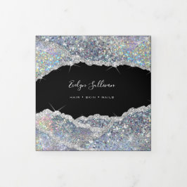 Cartão Com Dobra Tripla Brochura de três vezes com sequeiro de prata de fa