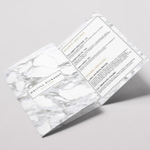 Brochura Mínima de Mármore Branco da Luxe Profissi