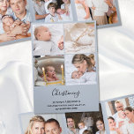 Cartão Com Dobra Tripla Christening 8 Foto Obrigado Keepsasasaul<br><div class="desc">Cartões de agradecimentos fotográfico para enviar para sua família e convidados seguindo seu batismo ou batismo. O design tem uma colagem de fotos na frente com o nome, data e local do bebê. No verso você pode adicionar seus cabeçalhos e texto personalizados, como madrinhas e obrigados que você envia. Quando...</div>
