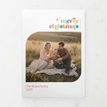 Colagem de Fotos de Família de Natal Minimalista C