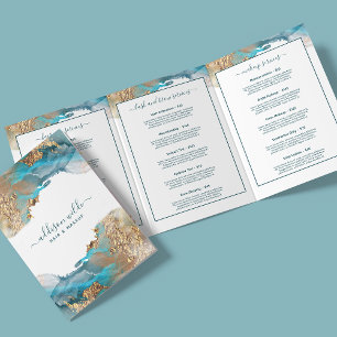 Cartão Com Dobra Tripla Folheto de Salão de Tinta Líquida de Arte Moderna