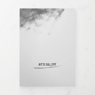 Cartão Com Dobra Tripla Lamas de Cinza Vintage