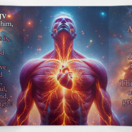 Cartão Com Dobra Tripla Mark 12:29-31 KJV Tract - Resistência da mente do