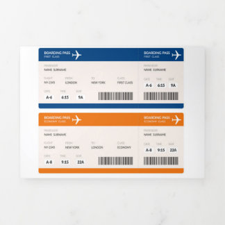 Cartão Com Dobra Tripla Tarjeta tríptica