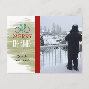 Cartão com fotos Bicicleta Holiday