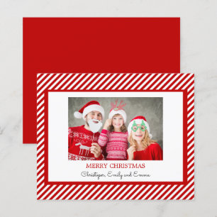 Cartão com fotos Branco Feliz Natal