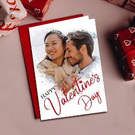 Cartão com fotos cardíaco personalizado do dia do