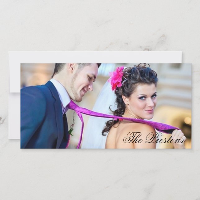 Cartão com fotos Clássico de Obrigado (Frente)