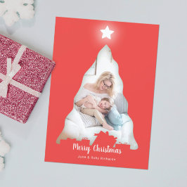 Cartão com fotos da Árvore de Natal