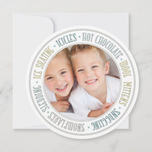 Cartão com fotos da Ronda de Natal Feliz