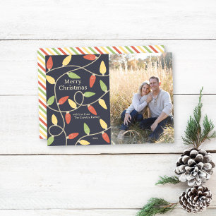 Cartão com fotos das Luzes de Natal - Estilo de Vi