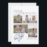 Cartão com fotos de Amor e Coração Leve Hanukkah 4<br><div class="desc">Celebre o Festival das Luzes de uma forma quente e moderna com este cartão com fotos de Chanucá personalizável - perfeito para compartilhar amor, luz e alegria com aqueles que mais importam. Projetada com simplicidade e elegância, esta carta apresenta uma mensagem de "Amor e Luz" emocionada em um roteiro escrito...</div>