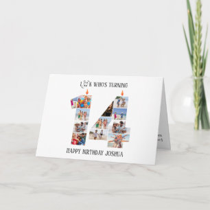 Cartão com fotos de Aniversário 14